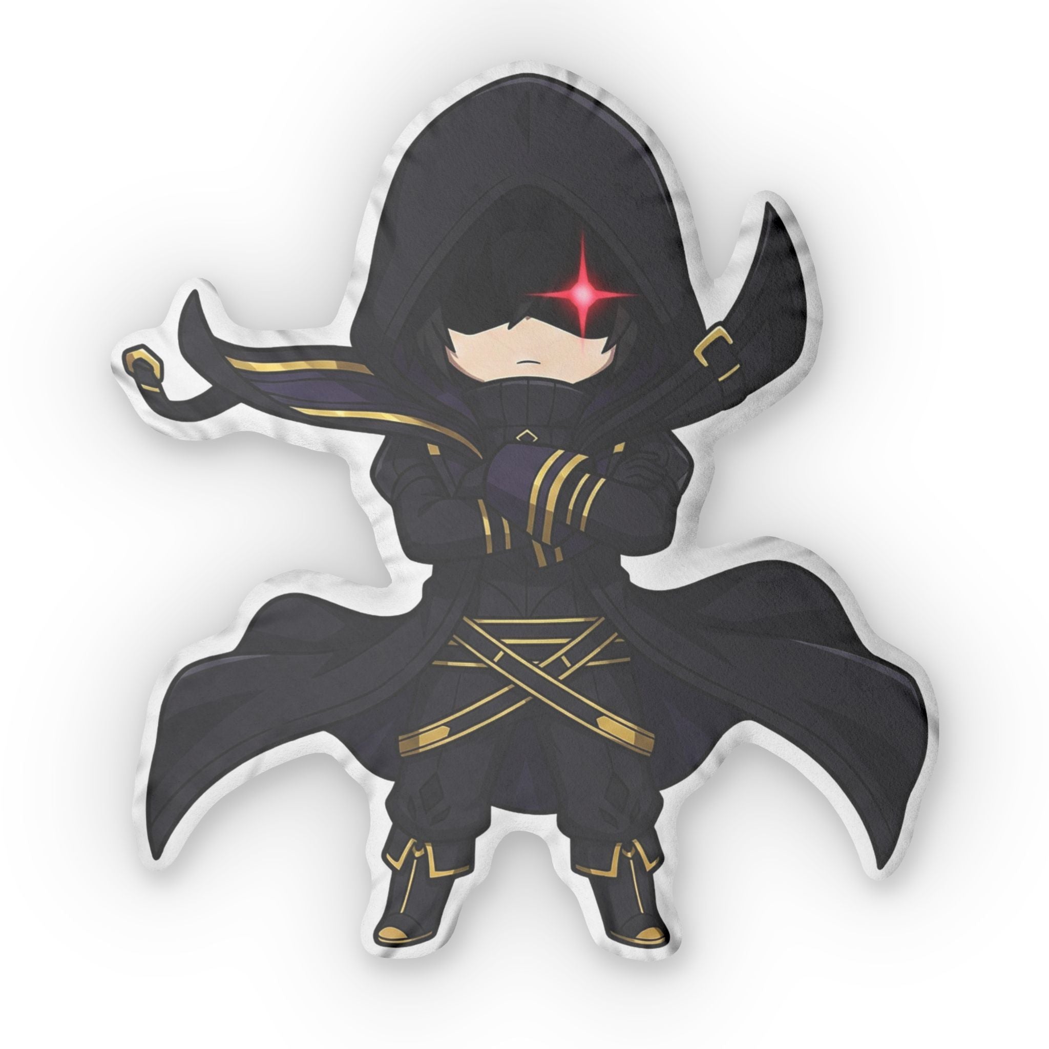 Shadow "Atomic" Chibi Custom Shaped Pillow - The Eminence in Shadow Anime Plush Throw Pillow