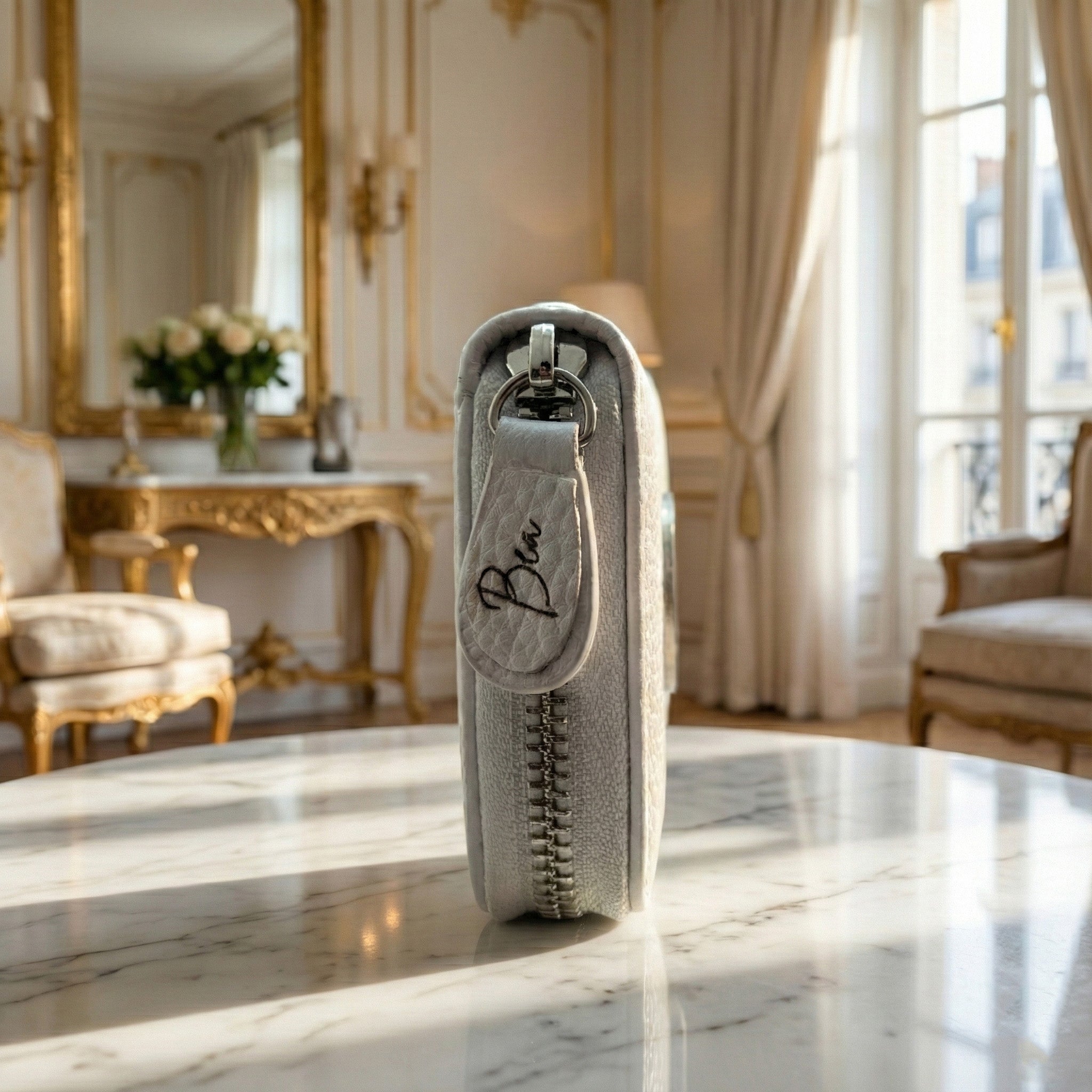 Beyond Journey Custom Wallet | Real Gem & Cowhide | Personalized